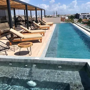  Apartment Magnifico Estudio Con Rooftop Cerca De 5ta Avenida Mexico